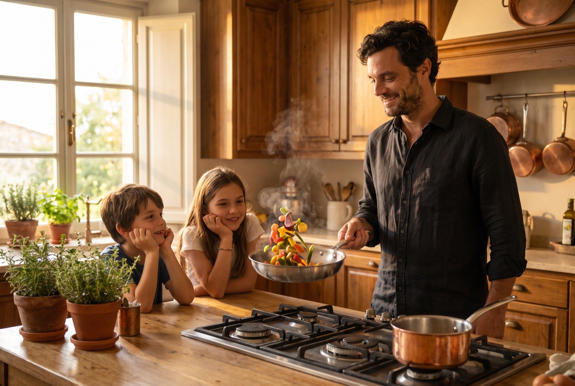 Home cook with Titanoré titanium pan