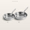 Chef's Pan Set: Small 26 cm + Medium 28 cm